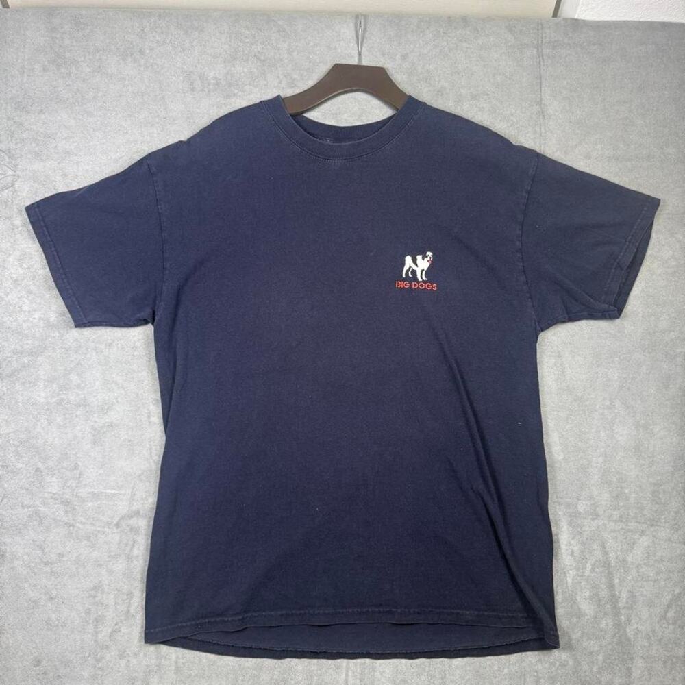 Vintage 2009 Big Dogs Bad Dogs navy shirt size medium